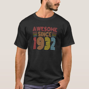 Camiseta Impresionante desde 1932 90 años 90 años Retro de
