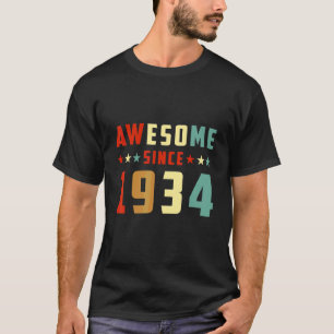 Camiseta Impresionante Desde 1934 Cumpleaños