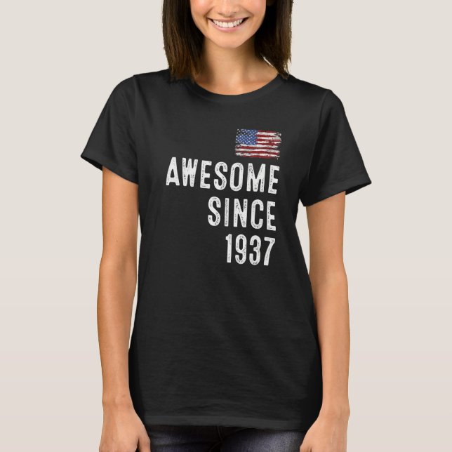 Camiseta impresionante desde 1938, 85 cumpleaños Premium (Anverso)