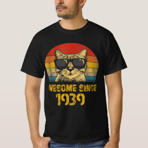 Camiseta Impresionante desde 1939, amante del gato, regalo