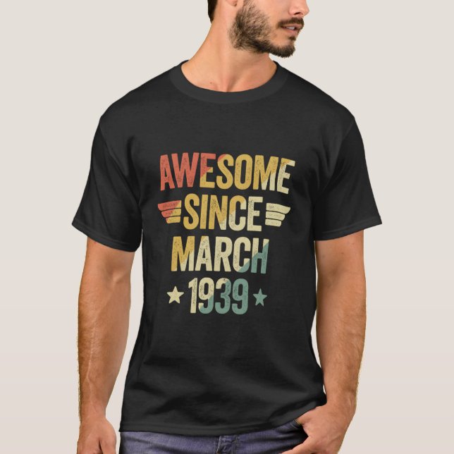 Camiseta Impresionante desde 1939 marzo (Anverso)