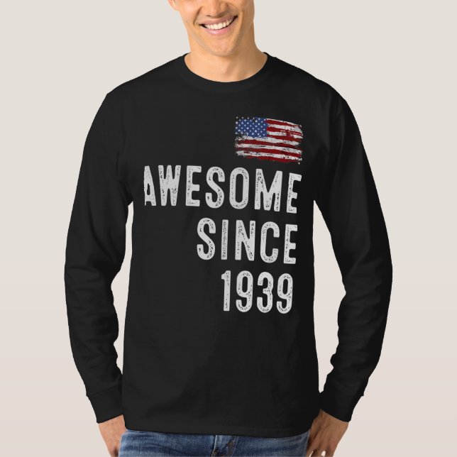 Camiseta impresionante desde 1940 83 cumpleaños (Anverso)