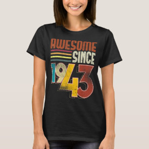 Camiseta Impresionante desde 1943 80ª cosecha retro