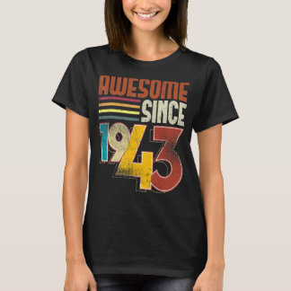 Camiseta Impresionante desde 1943 80ª cosecha retro