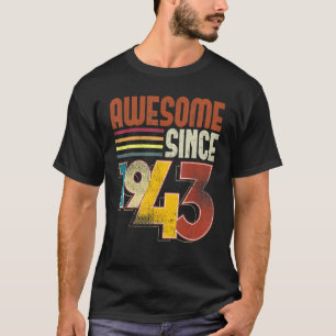 Camiseta Impresionante desde 1943 80ª cosecha retro