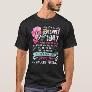 Camiseta Impresionante desde 1947, 75º cumpleaños, soy G de