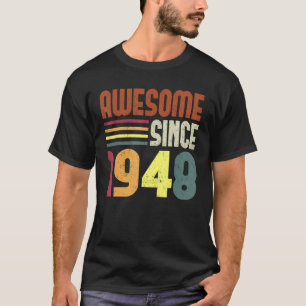 Camiseta Impresionante desde 1948 75ª cosecha retro