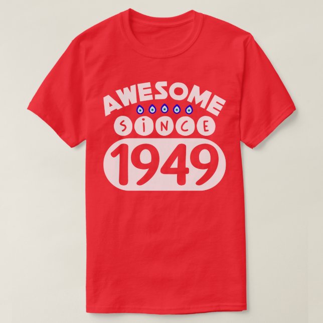 Camiseta Impresionante desde 1949 (Diseño del anverso)