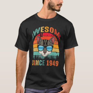 Camiseta Impresionante desde 1949 74º cumpleaños para el ga