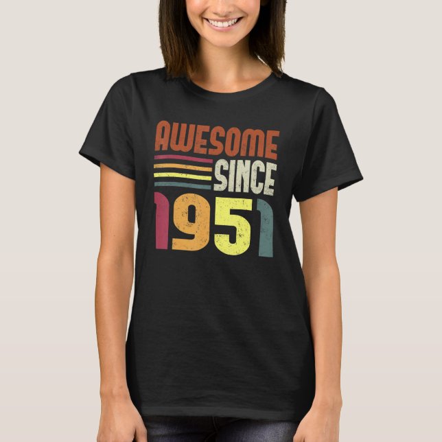 Camiseta Impresionante desde 1951 72ª cosecha retro (Anverso)