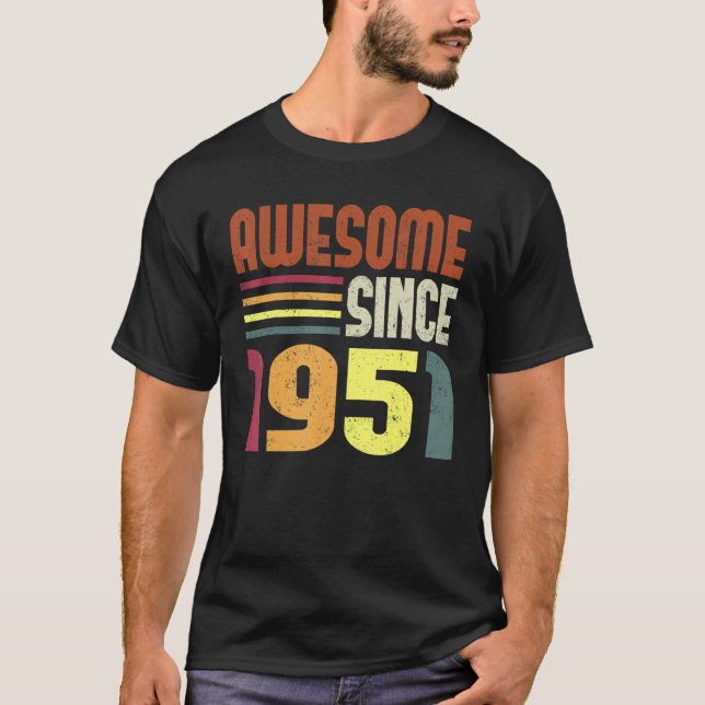 Camiseta Impresionante desde 1951 72ª cosecha retro (Anverso)