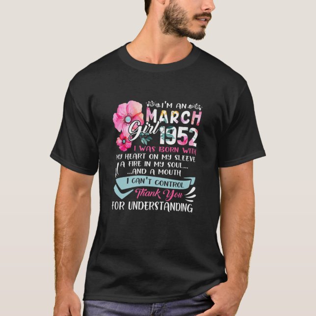 Camiseta Impresionante desde 1952, 70º cumpleaños, soy Chic (Anverso)