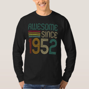Camiseta Impresionante desde 1952 70 cumpleaños retro
