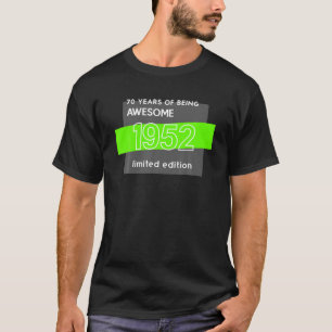 Camiseta Impresionante Desde 1952 T 70Th Birthday Limited E