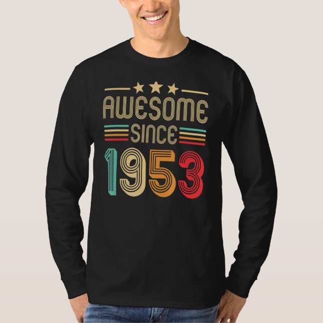Camiseta Impresionante desde 1953 69º cumpleaños 69 años de (Anverso)