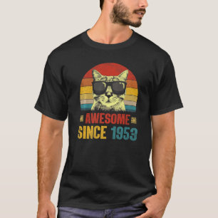 Camiseta Impresionante desde 1953, 70 años, regalo, amante 