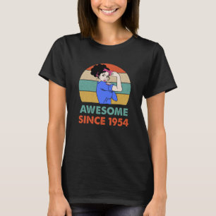 Camiseta Impresionante desde 1954 Decoración de cumpleaños 