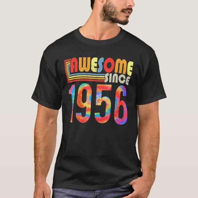 Camiseta Impresionante desde 1956 67º Ataque arco iris retr (Anverso)