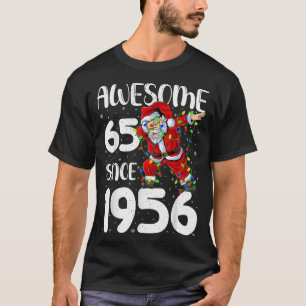 Camiseta Impresionante desde 1956 Dabbing Santa 65 cumpleañ