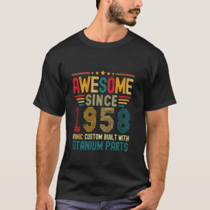 Camiseta Impresionante desde 1958 Vintage 66th Birthday Men