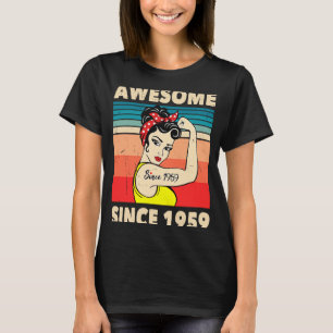 Camiseta Impresionante desde 1959, 64 años de edad Decorat