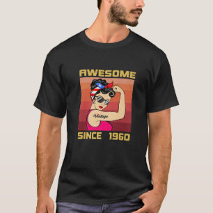 Camiseta Impresionante Desde 1960 61 Años Para Mujeres Retr