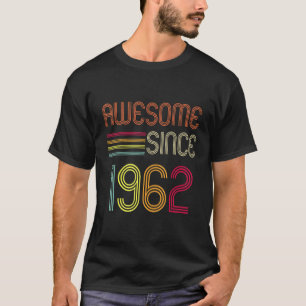 Camiseta Impresionante desde 1962 60 cumpleaños retro