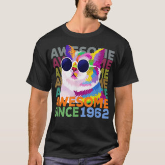 Camiseta Impresionante desde 1962, extraño gato que ama a 6