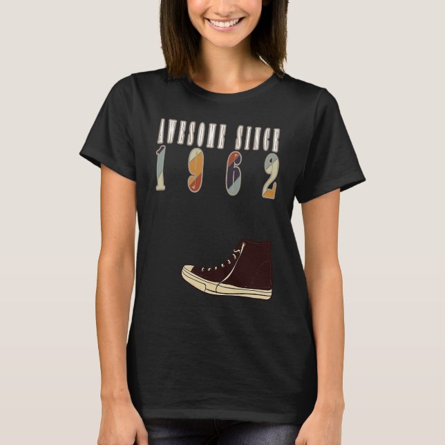 Camiseta Impresionante Desde 1962 Fecha Específica De Espec (Anverso)