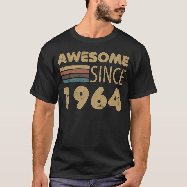 Camiseta Impresionante desde 1964 60 cumpleaños (Anverso)