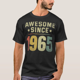 Camiseta Impresionante desde 1965 57º Nacimiento Hombres Re