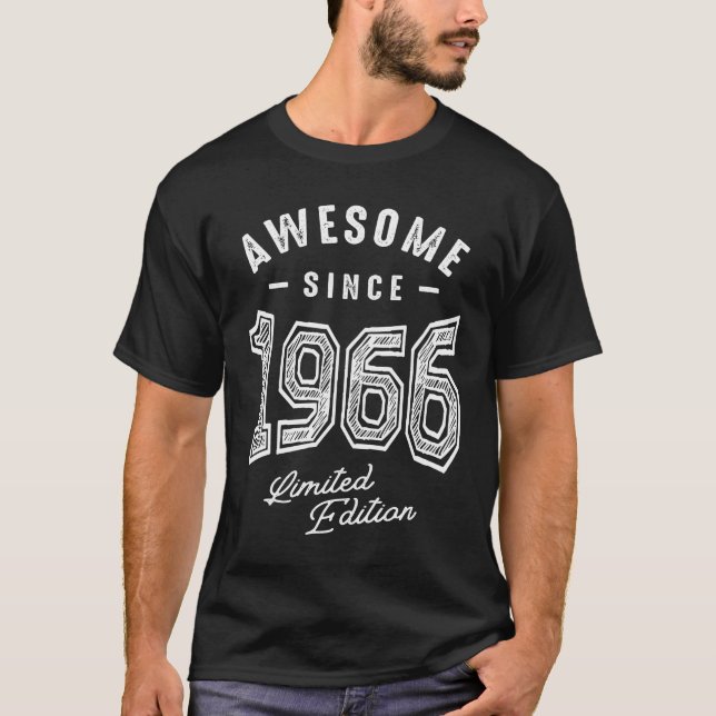 Camiseta Impresionante desde 1966 - 56º cumpleaños Retro Cl (Anverso)