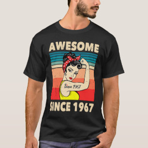 Camiseta Impresionante desde 1967 años de edad 56 años Deco