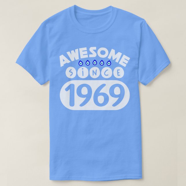 Camiseta Impresionante desde 1969 (Diseño del anverso)