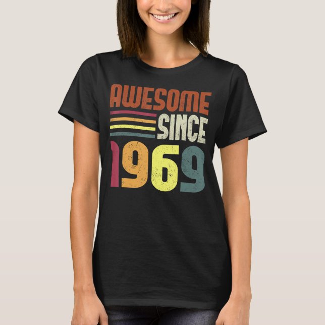 Camiseta Impresionante desde 1969 54ª cosecha retro (Anverso)