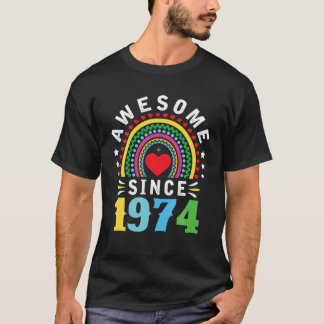 Camiseta Impresionante Desde 1974 48º Cumpleaños Barrio De