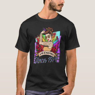 Camiseta Impresionante desde 1974 48 años de edad Leopardo
