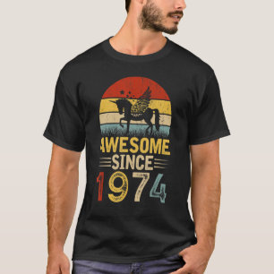 Camiseta Impresionante desde 1974 48 años de edad Unicornio