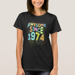 Camiseta Impresionante desde 1974 Retro 48 años 48º nacimie