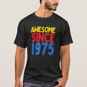 Camiseta Impresionante Desde 1975 Nacido en 1975 Aniversari
