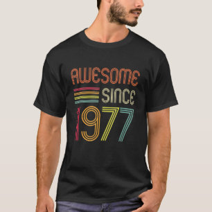 Camiseta Impresionante desde 1977 45º cumpleaños retro