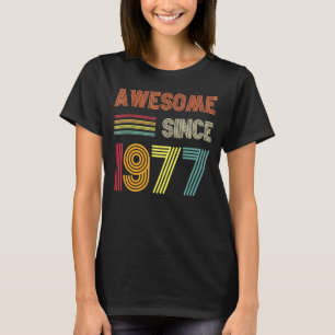 Camiseta Impresionante desde 1977 45º cumpleaños retro