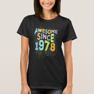 Camiseta Impresionante desde 1978 Retro 44 años de edad 44º