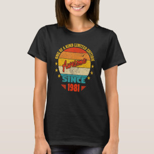 Camiseta Impresionante desde 1981 Vintage 41st Birthday