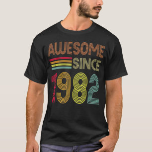 Camiseta Impresionante desde 1982 40 cumpleaños retro