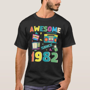 Camiseta Impresionante Desde 1982 Vintage 1982 40º Cumpleañ