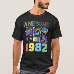 Camiseta Impresionante Desde 1982 Vintage 1982 40º Cumpleañ
