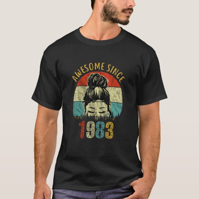 Camiseta Impresionante desde 1983 40º cumpleaños Mujeres de (Anverso)