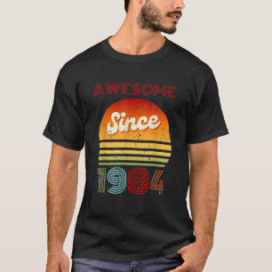 Camiseta Impresionante desde 1984 Viejos regalos de cumplea