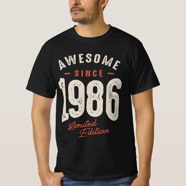 Camiseta Impresionante desde 1986 - 36 años Retro Classic (Anverso)